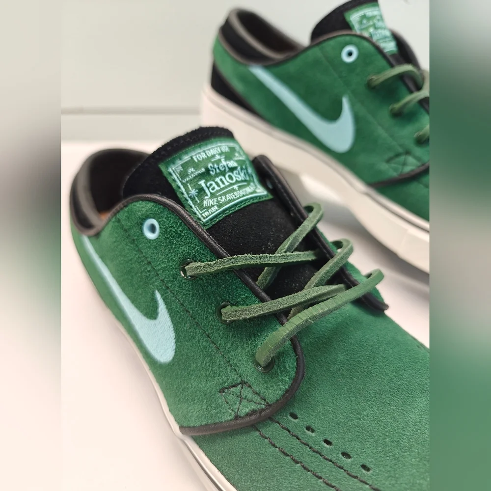 Nike Zoom Stefan Janoski + SB Gorge Green Casual Suede Sneakers size Men's 7